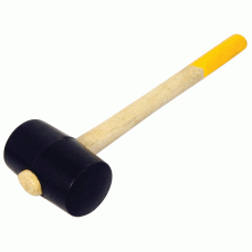 Киянка резиновая SPETSTEXNIK 420гр черная, деревянная ручка